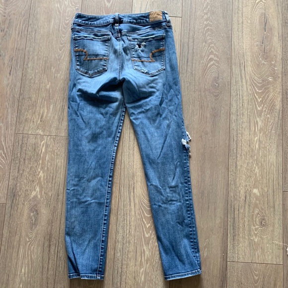 American Eagle Ripped Straight Leg Jean - Picture 2 of 4